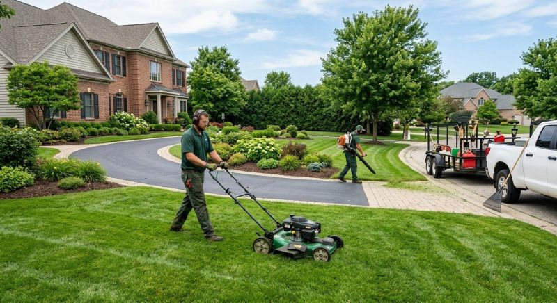 Routine Lawn Maintenance in Bowie, MD